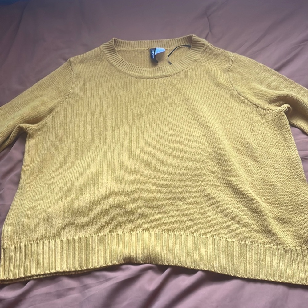 Yellow H&M knit sweater
